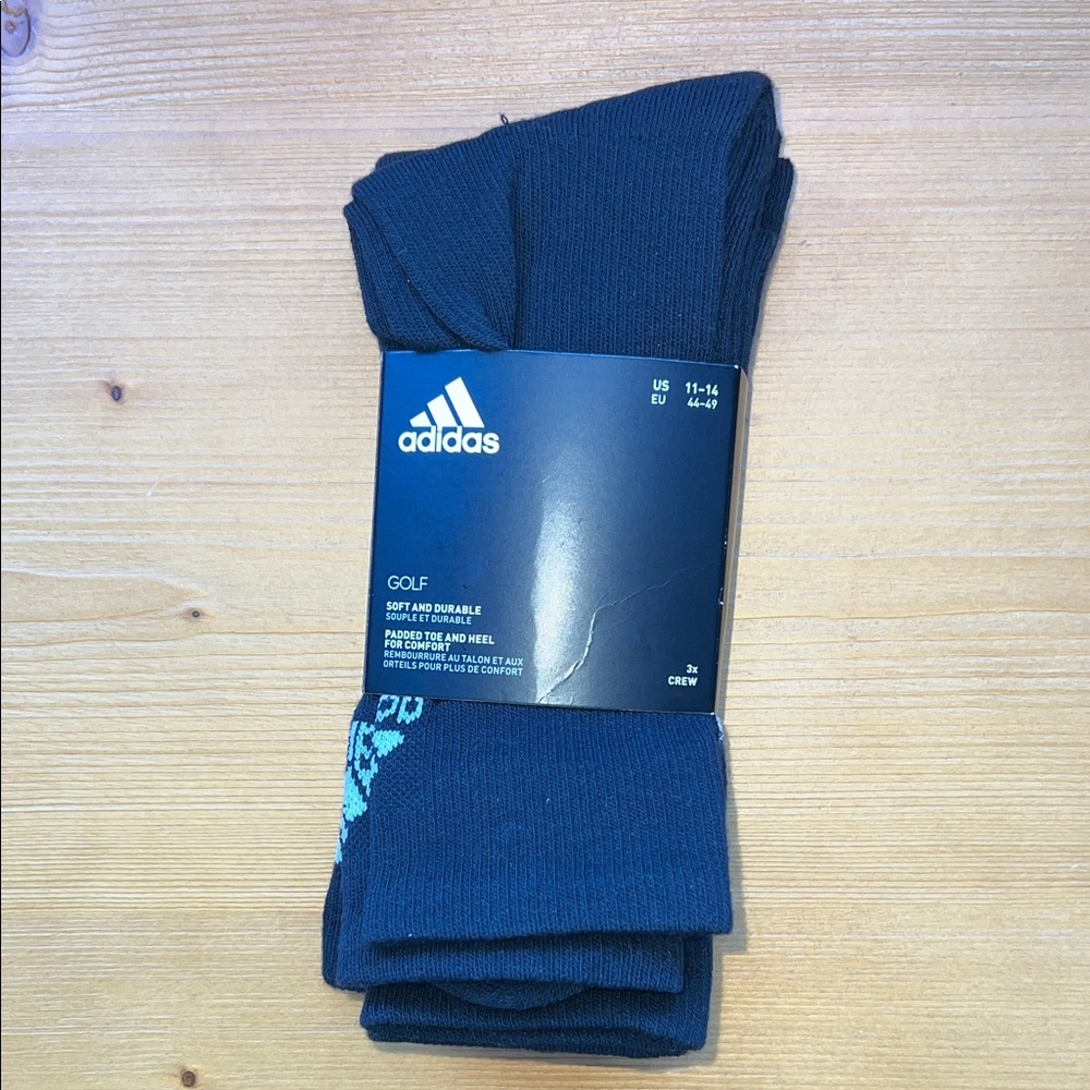 Adidas - 3-Pack Crew Socks - Black - Men (11-14)